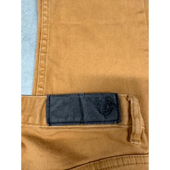 Element Caramel Brown Twill Slim Fit Pants 36x32 - Picture 3 of 8